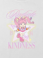 Kids Rainbow Brite Radiate Kindness Graphic Boxy Crop Tee