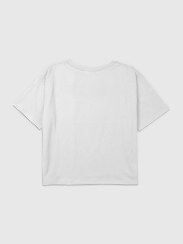 Kids Spongebob Imagination Graphic Boxy Crop Tee