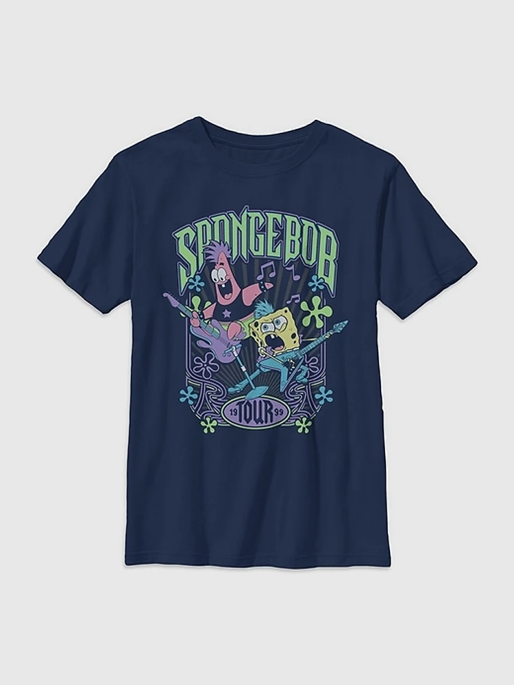 Kids Spongebob Rock Tour Graphic Tee