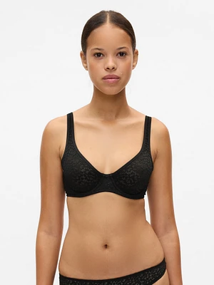 Lace Unlined Semi-Demi Bra