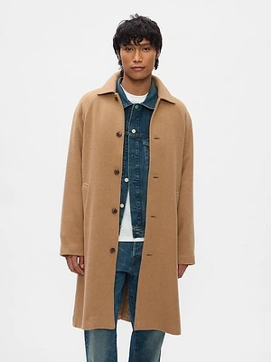 Oversized Wool-Blend Topcoat