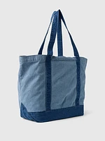 Gap Logo Denim Strap Tote Bag