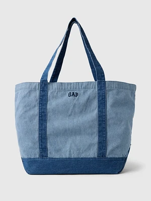 Gap Logo Denim Strap Tote Bag