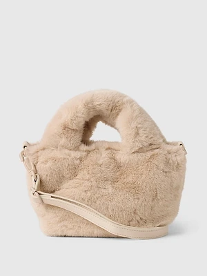 Kids Faux Fur Crossbody Bag