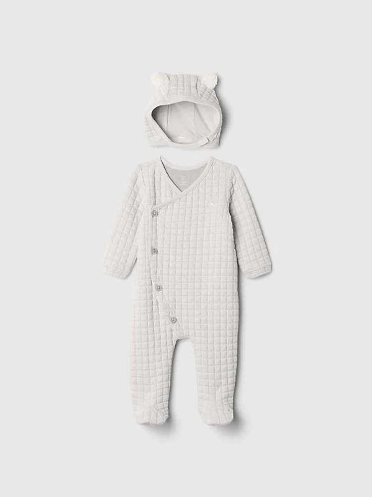 Baby Quilted Crossover Outfit Set