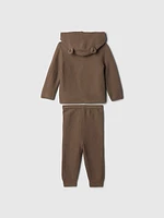 Baby CashSoft Bear Hoodie Outfit Set