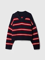 Kids CashSoft Oversized V-Neck Sweater