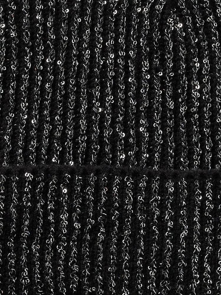 Metallic Sequin Beanie