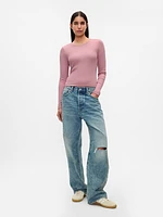 Modern Rib Cropped T-Shirt