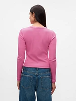 Modern Rib Cropped T-Shirt