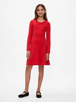 Kids CashSoft Rib Sweater Dress