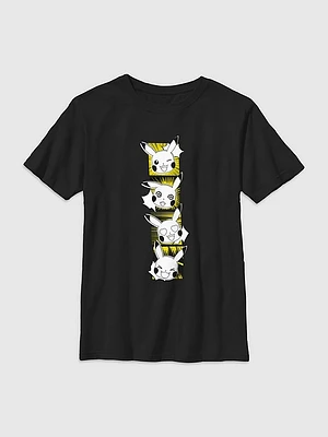 Kids Pokemon Pikachu Faces Graphic Tee