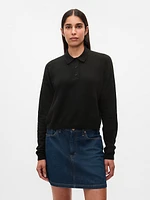 CashSoft Relaxed Polo Sweater