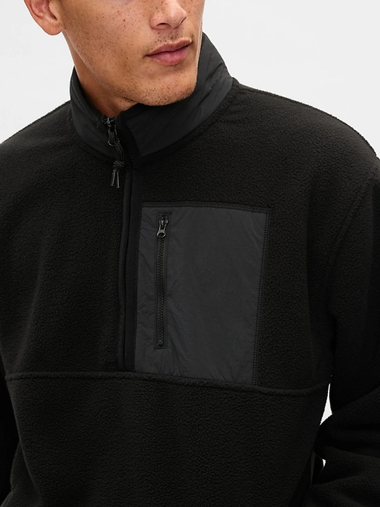 Sherpa Half-Zip Pullover