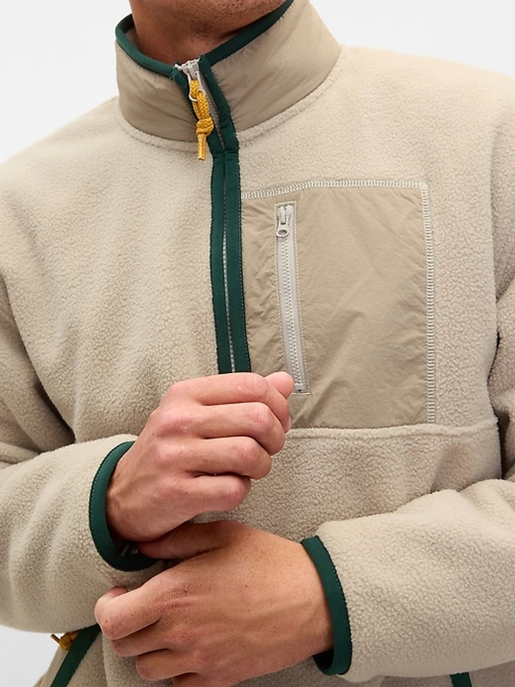 Sherpa Half-Zip Pullover