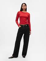 Modern Rib Cropped T-Shirt