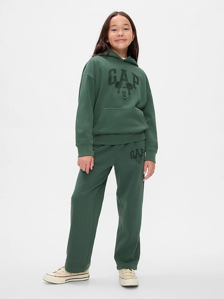 Gap × Disney Kids Vintage Soft Mickey Mouse Logo Sweatpants