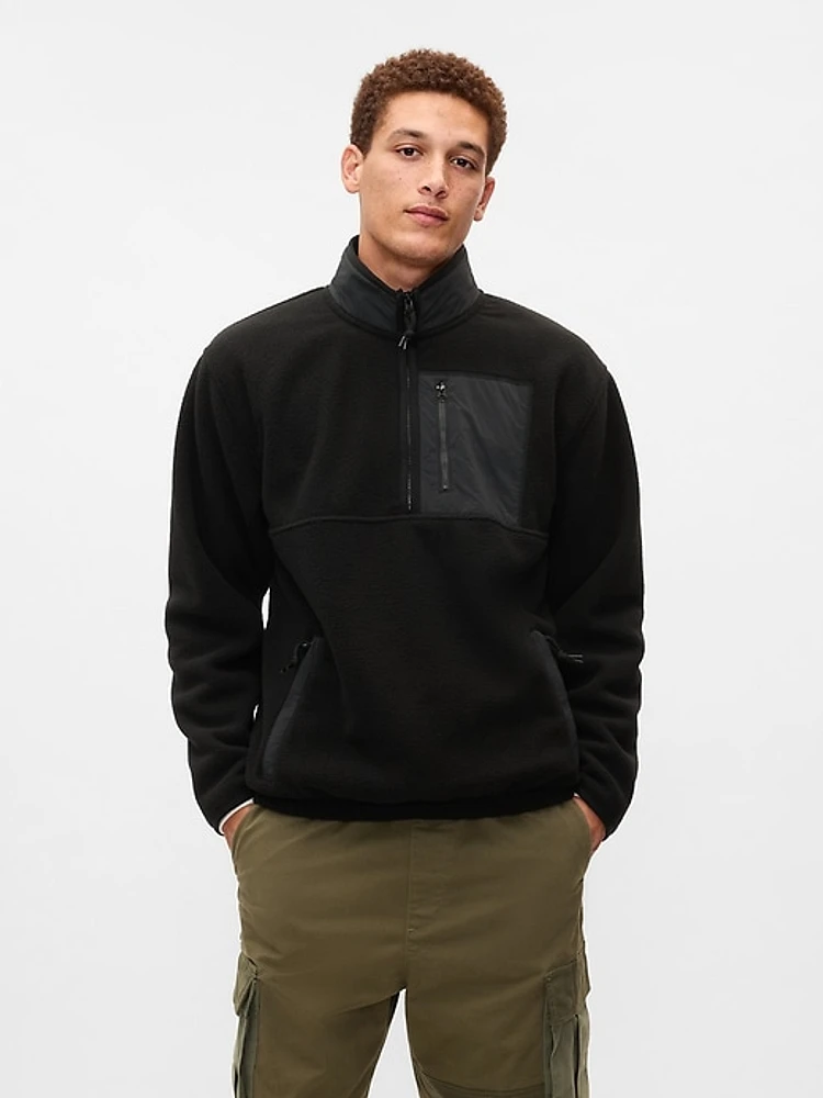 Sherpa Half-Zip Pullover