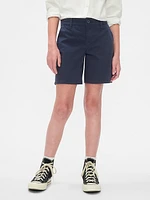 Kids Mid Rise Uniform Bermuda Shorts