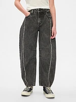 Kids Mid Rise Horseshoe Jeans