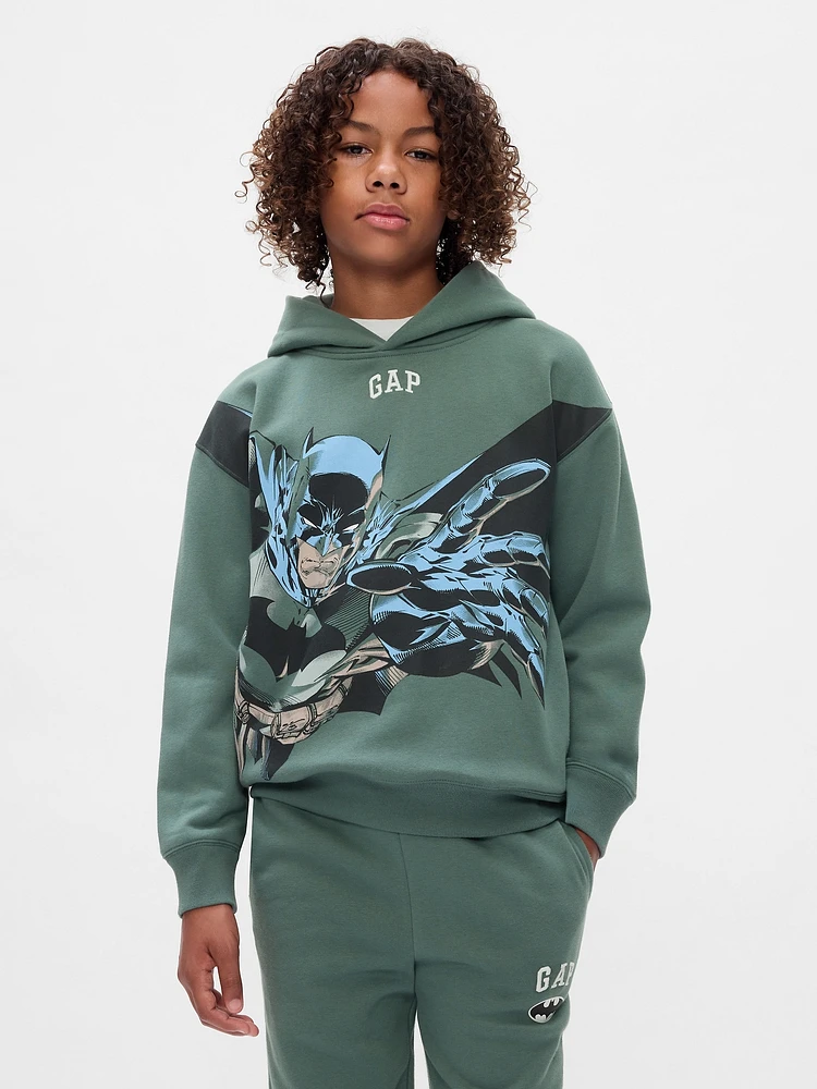 Kids DC Batman Vintage Soft Logo Hoodie