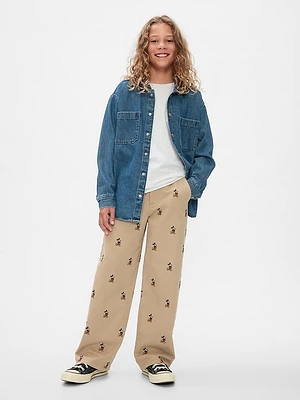 Gap × Disney Kids Embroidered Baggy Khakis