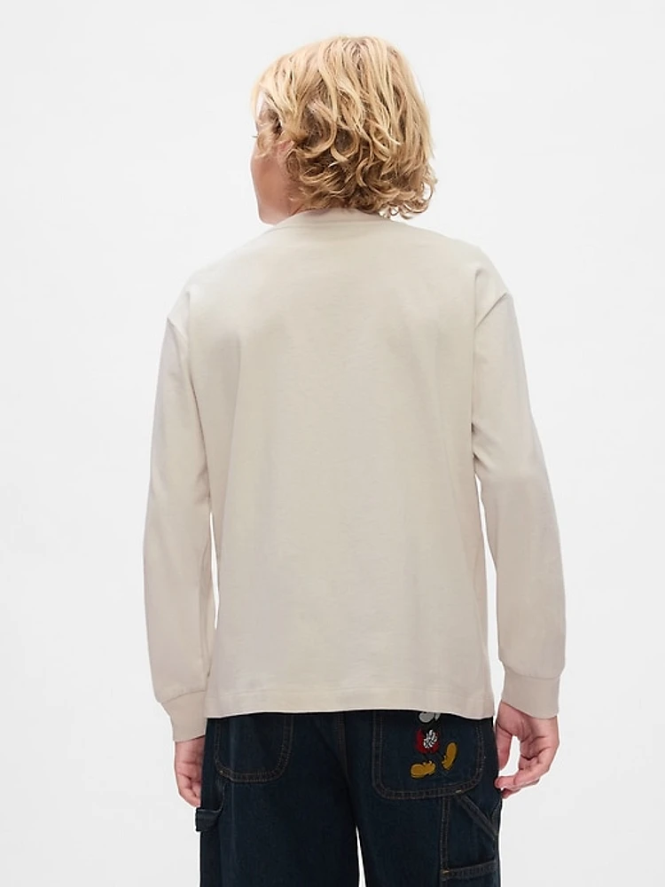 Gap × Disney Kids Mickey Mouse Distressed Graphic T-Shirt