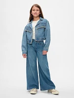 Kids Fringe Western Denim Jacket