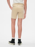 Kids Mid Rise Uniform Bermuda Shorts