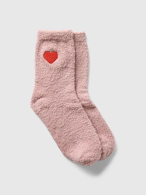 Kids Heart Cozy Socks