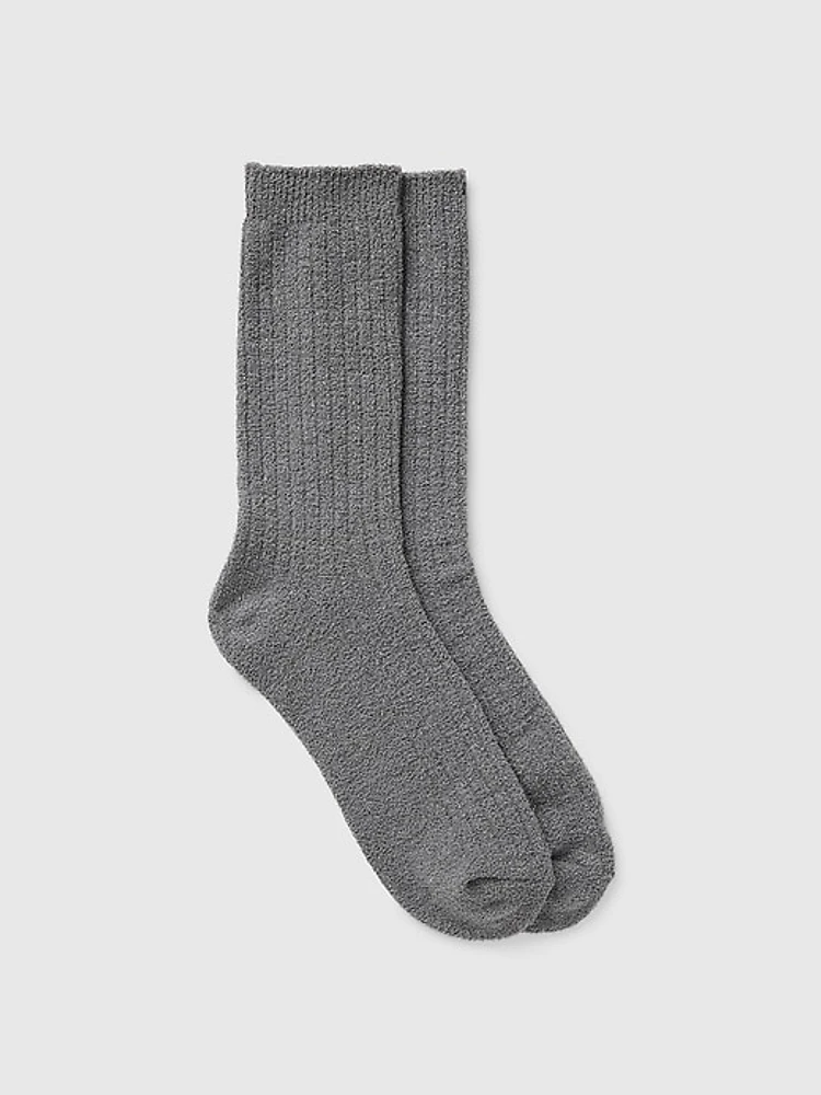 Cozy Sparkle Rib Crew Socks