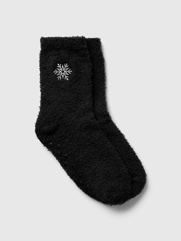 Kids Snowflake Cozy Socks