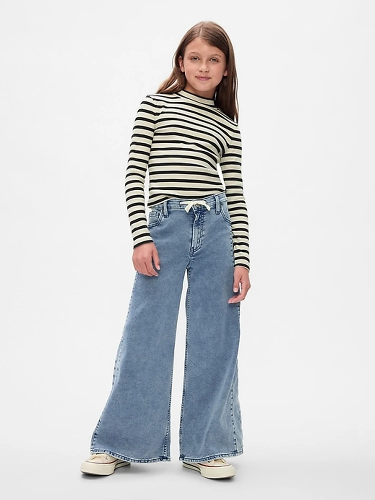 Kids Mid Rise Baggy Jeans