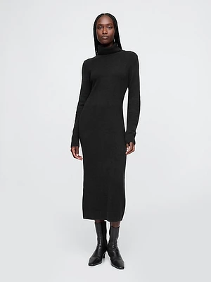 CashSoft Turtleneck Maxi Sweater Dress