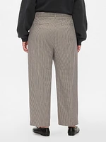 365 High Rise Brushed Twill Pleated Taper Trousers