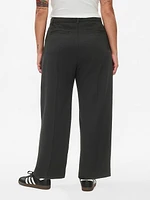 365 High Rise Brushed Twill Pleated Taper Trousers