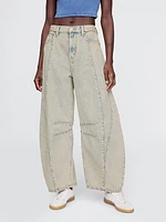 High Rise Horseshoe Jeans