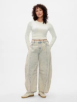 High Rise Horseshoe Jeans