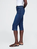 High Rise True Skinny Capri Jeans