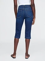 High Rise True Skinny Capri Jeans