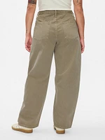 High Rise Barrel Jeans