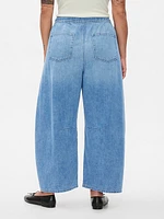 High Rise Pull-On Horseshoe Jeans