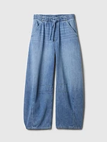 High Rise Pull-On Horseshoe Jeans