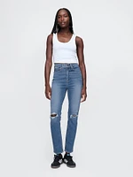 High Rise Vintage Slim Jeans