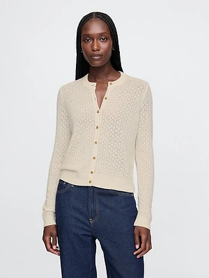 Pointelle Cardigan