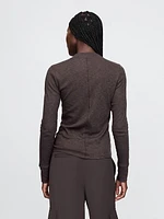 Essential Rib Mockneck T-Shirt