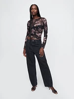 Sheer Mesh Shirt
