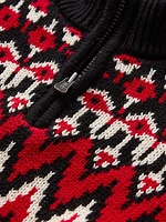 babyGap Fair Isle Half-Zip Sweater