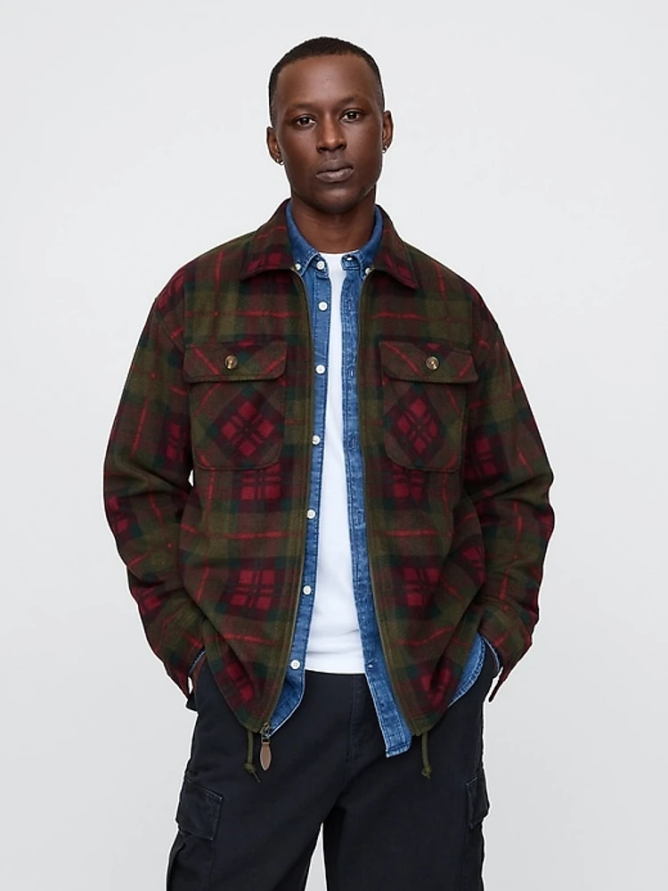 Plaid Shirt Jacket