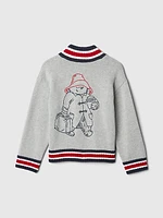 babyGap Paddington Embroidered Varsity Sweater